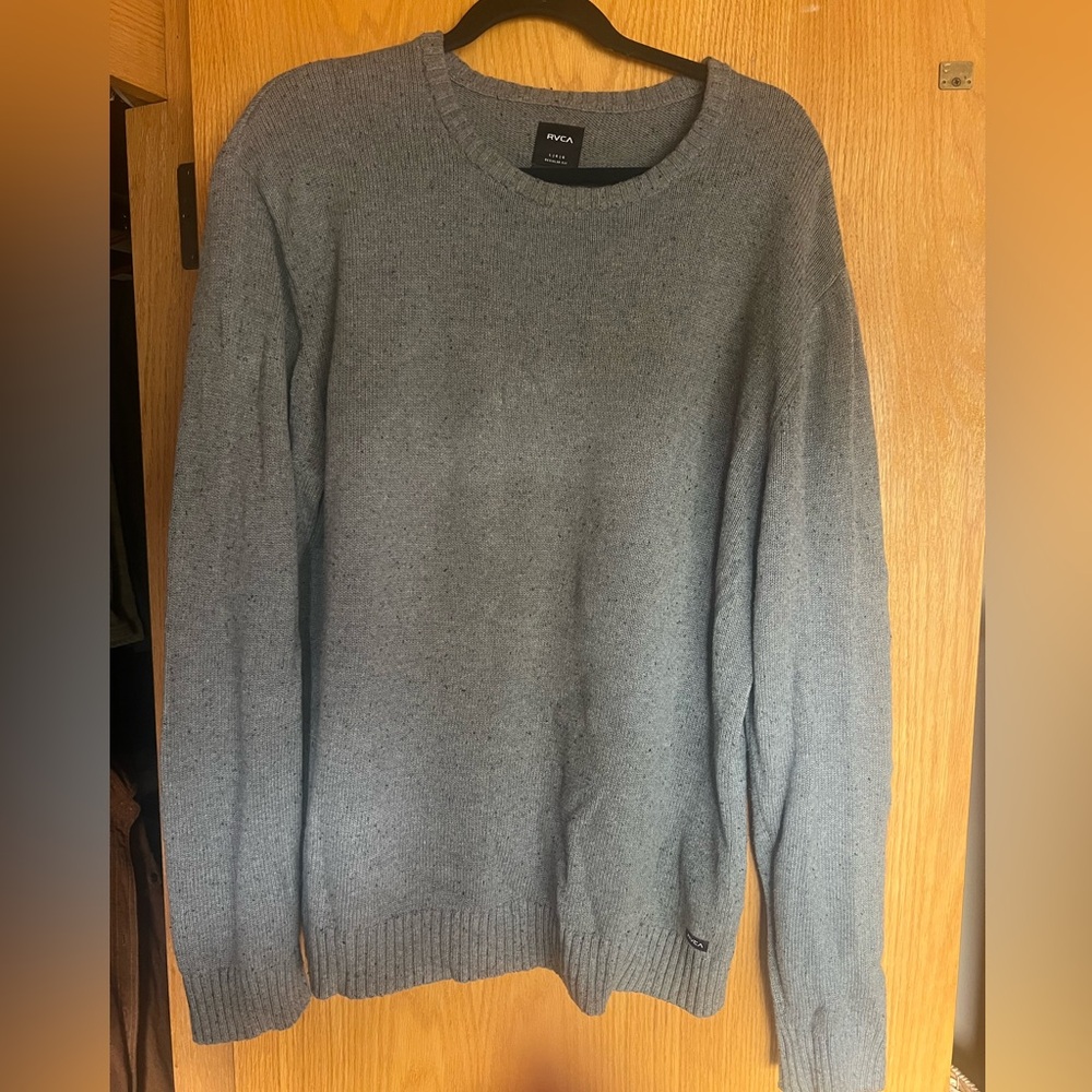 RVCA cotton donegal crewneck sweater